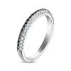 Thumbnail Image 2 of Previously Owned Black & White Diamond Anniversary Band 1/3 ct tw 10K White Gold