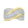 Thumbnail Image 4 of Previously Owned Diamond Multi-Row Crossover Ring 1 ct tw 10K Yellow Gold