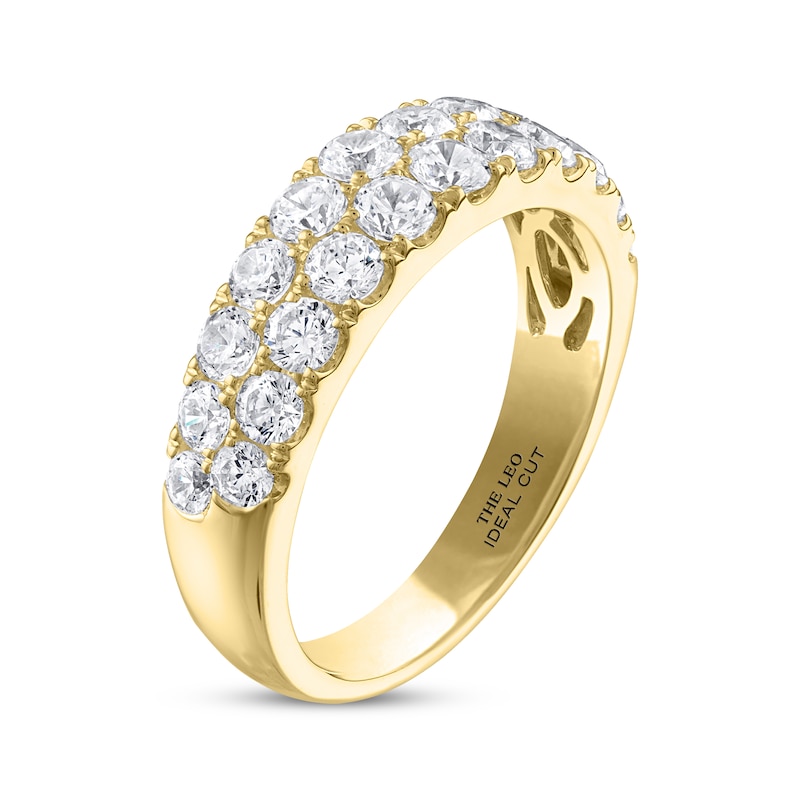 Main Image 2 of Previously Owned THE LEO Ideal Cut Round-Cut Diamond Anniversary Band 1-1/2 ct tw 14K Yellow Gold