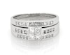 Thumbnail Image 1 of Previously Owned Diamond Bridal Set 1-1/2ct tw Princess-cut 14K White Gold Size 10.25