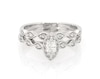 Thumbnail Image 1 of Previously Owned Diamond Bridal Set 1/3 ct tw Marquise-cut 10K White Gold Size 5.75