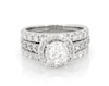 Thumbnail Image 1 of Previously Owned Radiant Reflections Diamond Bridal Set 2-1/8ct tw 14K White Gold Size 6.5