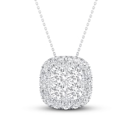 Previously Owned KAY Lab-Grown Diamonds Necklace 1/2 ct tw 14K White Gold 19"