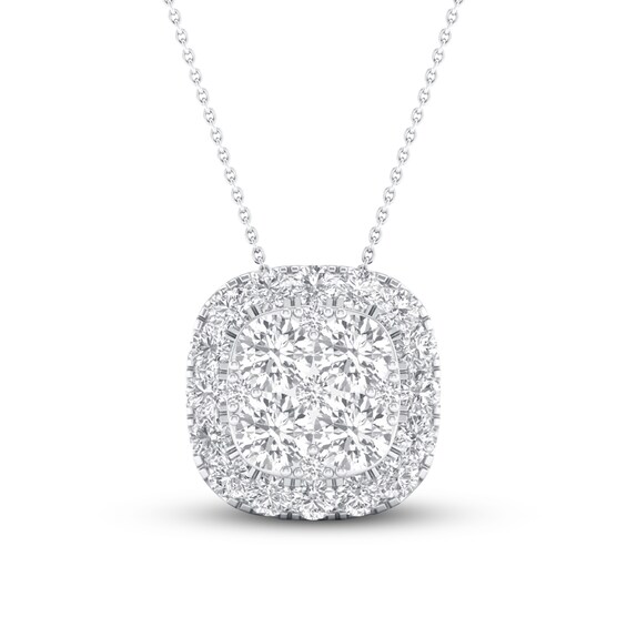 Previously Owned KAY Lab-Grown Diamonds Necklace 1/2 ct tw 14K White Gold 19"