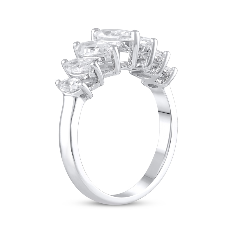 Main Image 2 of Previously Owned Lab-Grown Diamonds Marquise-Cut Anniversary Band 2 ct tw 14K White Gold