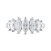 Thumbnail Image 3 of Previously Owned Lab-Grown Diamonds Marquise-Cut Anniversary Band 2 ct tw 14K White Gold