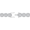 Thumbnail Image 3 of Previously Owned KAY Lab-Grown Diamonds Cushion Link Bracelet 10 ct tw 10K White Gold 7.25"