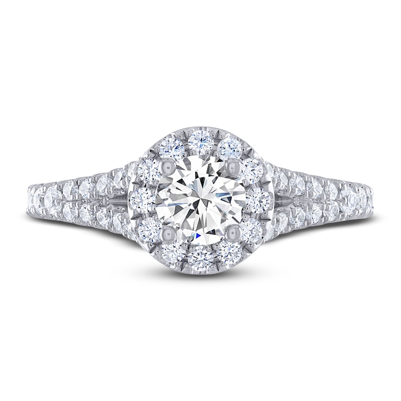Main Image 3 of Previously Owned THE LEO Legacy Lab-Grown Diamond Engagement Ring 7/8 ct tw 14K White Gold
