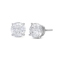 Previously Owned KAY Lab-Grown Diamonds Solitaire Stud Earrings 1-1/2 ct tw 14K White Gold (F/VS2)