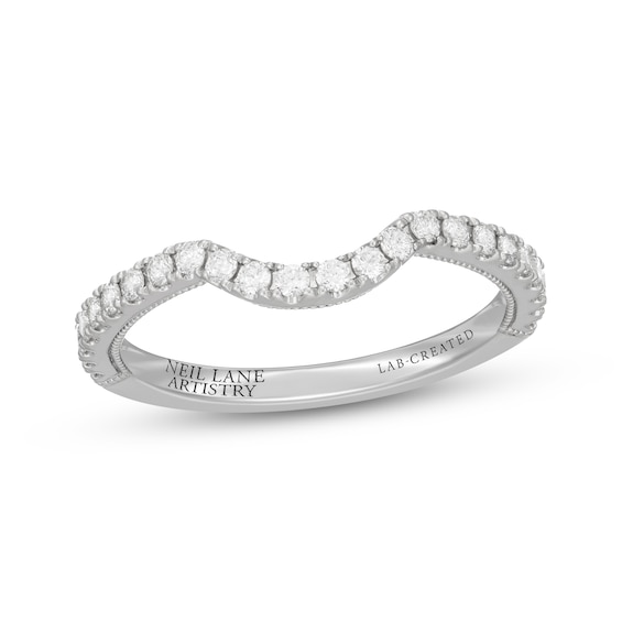 Previously Owned Neil Lane Artistry Lab-Grown Diamond Contour Wedding Band 1/3 ct tw 14K White Gold