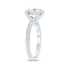 Thumbnail Image 2 of Previously Owned Lab-Grown Diamonds Round-Cut Engagement Ring 3-1/3 ct tw 14K White Gold
