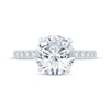 Thumbnail Image 4 of Previously Owned Lab-Grown Diamonds Round-Cut Engagement Ring 3-1/3 ct tw 14K White Gold