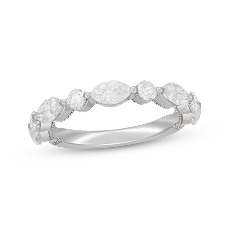 Main Image 1 of Previously Owned Neil Lane Artistry Marquise & Round-Cut Lab-Grown Diamond Anniversary Band 1-1/2 ct tw 14K White Gold
