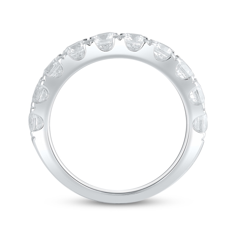 Main Image 3 of Previously Owned Lab-Grown Diamonds Anniversary Band 2 ct tw 14K White Gold