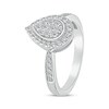 Thumbnail Image 2 of Previously Owned Lab-Created Diamonds by KAY Pear Frame Fashion Ring 1/3 ct tw 10K White Gold