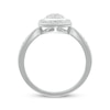 Thumbnail Image 3 of Previously Owned Lab-Created Diamonds by KAY Pear Frame Fashion Ring 1/3 ct tw 10K White Gold