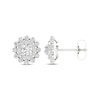 Thumbnail Image 1 of Previously Owned KAY Lab-Grown Diamonds Double Frame Stud Earrings 1 ct tw 14K White Gold