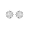 Thumbnail Image 2 of Previously Owned KAY Lab-Grown Diamonds Double Frame Stud Earrings 1 ct tw 14K White Gold
