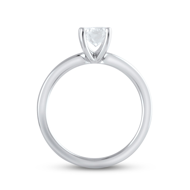 Main Image 3 of Previously Owned Lab-Grown Diamonds Oval-Cut Solitaire Engagement Ring 1-1/2 ct tw 14K White Gold (F/SI2)