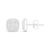Thumbnail Image 1 of Previously Owned KAY Lab-Grown Diamonds Composite Cushion-Frame Stud Earrings 2 ct tw 10K White Gold