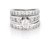Thumbnail Image 1 of Previously Owned Round-Cut Diamond Bridal Set 1-7/8 ct tw 10K White Gold Size 5