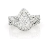 Thumbnail Image 1 of Previously Owned Multi-Diamond Pear-Shaped Bridal Set 1-1/5 ct tw 14K White Gold Size 5.5
