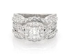 Thumbnail Image 1 of Previously Owned Princess-Cut Diamond Halo Bridal Set 1-7/8 ct tw 14K White Gold Size 5.75
