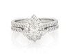 Thumbnail Image 1 of Previously Owned Neil Lane Pear-Shaped Diamond Halo Bridal Set 1-1/2 ct tw 14K White Gold Size 8.5