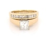 Thumbnail Image 1 of Previously Owned Princess-Cut Diamond Bridal Set 1-3/8 ct tw 14K Yellow Gold Size 5.5