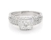 Thumbnail Image 1 of Previously Owned Multi-Diamond Bridal Set 1-1/8 ct tw 10K & 14K White Gold Size 9
