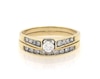 Thumbnail Image 1 of Previously Owned Round-Cut Diamond Bridal Set 3/8 ct tw 14K Yellow Gold Size 7.75