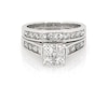 Thumbnail Image 1 of Previously Owned Round-Cut Multi-Diamond Bridal Set 1-3/8 ct tw 14K White Gold Size 7