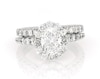Thumbnail Image 1 of Previously Owned Oval-Cut Lab-Grown Diamond Bridal Set 2-1/8 ct tw 14K White Gold Size 4.75