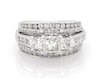 Thumbnail Image 1 of Previously Owned Princess-Cut Diamond Three-Stone Engagement Ring 1 7/8 ct tw 14K White Gold Size 6.5