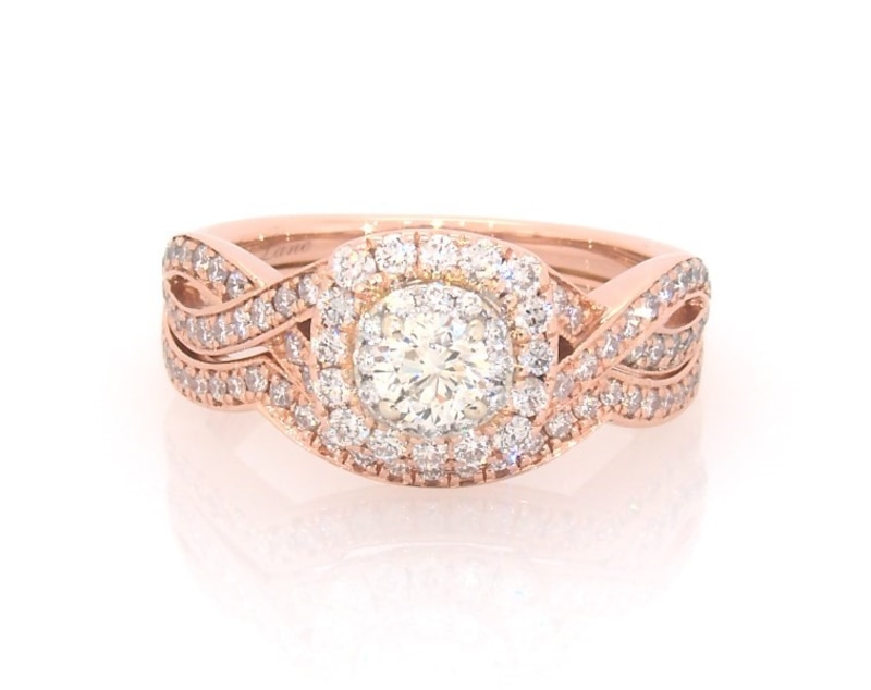 Main Image 1 of Previously Owned Neil Lane Bridal Set 7/8 ct tw Diamonds 14K Two-Tone Gold Size 4.5