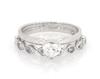 Thumbnail Image 1 of Previously Owned Heart-Shaped Diamond Bridal Set 5/8 ct tw 14K White Gold Size 7.25