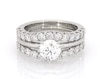 Thumbnail Image 1 of Previously Owned Round-Cut Lab-Grown Diamond Bridal Set 2-3/8 ct tw 14K White Gold Size 7.25