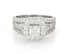 Thumbnail Image 1 of Previously Owned Neil Lane Cushion-Cut Diamond Halo Bridal Set 2-7/8 ct tw 14K White Gold Size 8.25