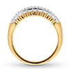 Thumbnail Image 2 of Previously Owned Diamond Ring 1 ct tw Round & Baguette 10K Yellow Gold