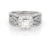 Thumbnail Image 1 of Previously Owned Neil Lane Princess-Cut Diamond Bridal Set 1-5/8 ct tw 14K White Gold Size 6.5