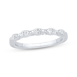 Previously Owned Diamond Stackable Anniversary Ring 1/4 ct tw 10K White Gold