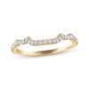 Thumbnail Image 1 of Previously Owned Diamond Contoured Wedding Band 1/8 ct tw 14K Yellow Gold