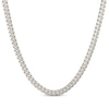 Thumbnail Image 1 of Previously Owned Cuban Curb Chain Necklace 6.8mm Hollow 10K White Gold 22&quot;