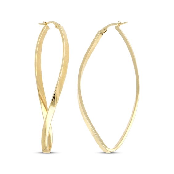 Previously Owned Twist Hoop Earrings 14K Yellow Gold 25mm