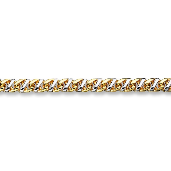 Previously Owned Mariner Necklace Solid 10K Two-Tone Gold 22"