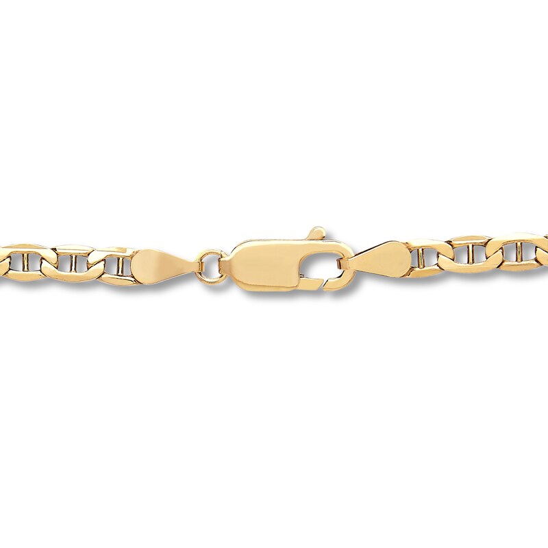 Main Image 3 of Previously Owned Mariner Link Necklace Hollow 14K Yellow Gold 24&quot;