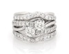 Thumbnail Image 1 of Previously Owned Round-Cut Diamond Two-Stone Bridal Set 2-1/3 ct tw 14K White Gold Size 8