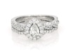 Thumbnail Image 1 of Previously Owned Neil Lane Pear-Shaped Diamond Halo Bridal Set 7/8 ct tw 14K White Gold Size 5