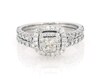Thumbnail Image 1 of Previously Owned Neil Lane Princess-Cut Diamond Double Halo Bridal Set 1-1/3 ct tw 14K White Gold Size 6