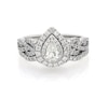 Thumbnail Image 1 of Previously Owned Neil Lane Pear-Shaped Diamond Bridal Set 7/8 ct tw 14K White Gold Size 5.75